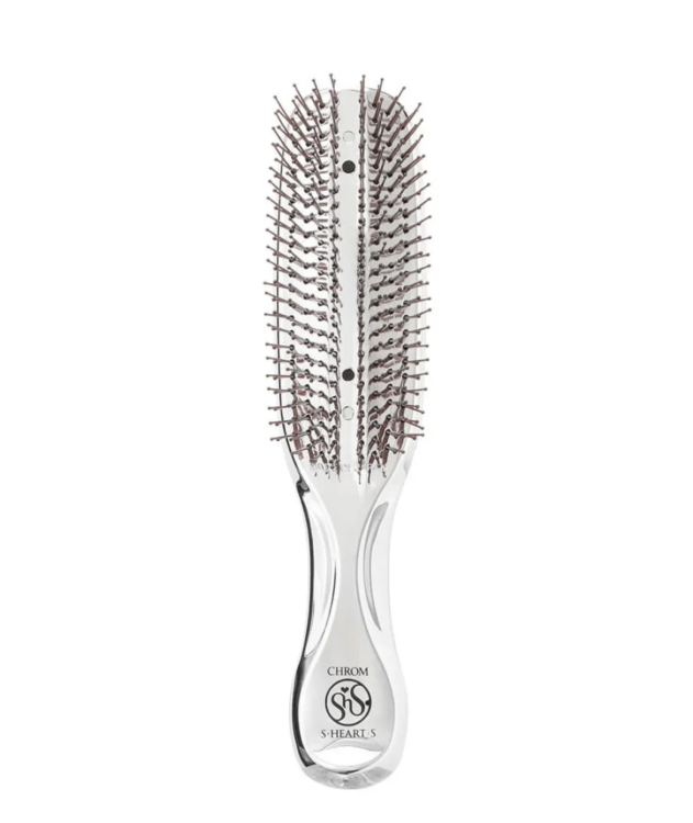 S-Heart-S Scalp Brush Chrome